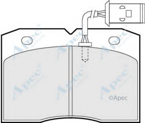 APEC BRAKING PAD740 Комплект гальмівних колодок, дискове гальмо