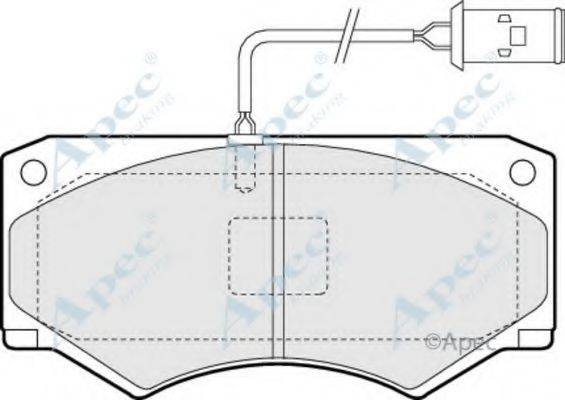 APEC BRAKING PAD932 Комплект гальмівних колодок, дискове гальмо