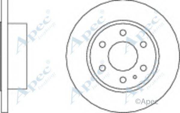 APEC BRAKING DSK2533 гальмівний диск