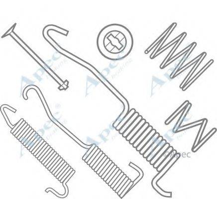 APEC BRAKING KIT881 Комплектуючі, гальмівна колодка