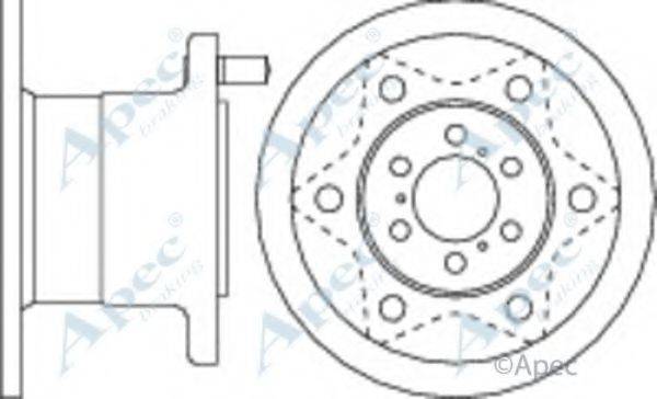 APEC BRAKING DSK709 гальмівний диск