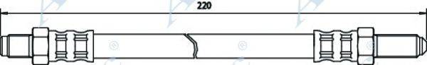 APEC BRAKING HOS3374 Гальмівний шланг