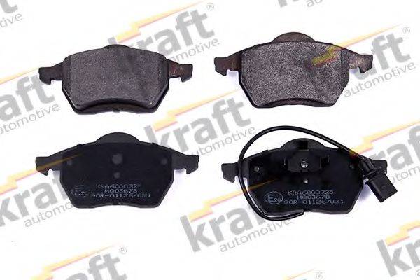KRAFT AUTOMOTIVE 6000325 Комплект гальмівних колодок, дискове гальмо