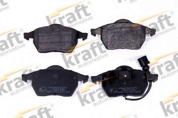 KRAFT AUTOMOTIVE 6000375 Комплект гальмівних колодок, дискове гальмо