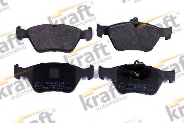 KRAFT AUTOMOTIVE 6001610 Комплект гальмівних колодок, дискове гальмо