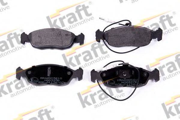 KRAFT AUTOMOTIVE 6005610 Комплект гальмівних колодок, дискове гальмо