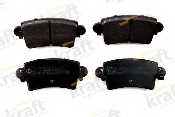KRAFT AUTOMOTIVE 6011900 Комплект гальмівних колодок, дискове гальмо