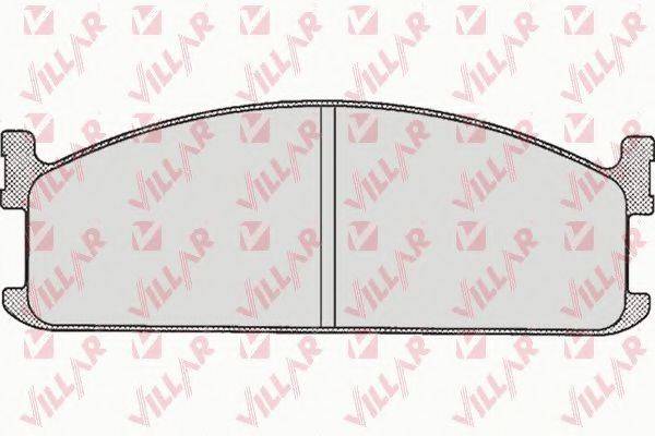 VILLAR 6260284 Комплект гальмівних колодок, дискове гальмо