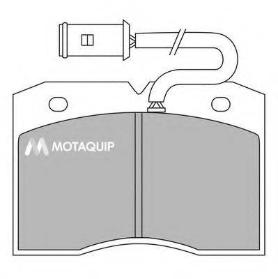 MOTAQUIP LVXL416 Комплект гальмівних колодок, дискове гальмо