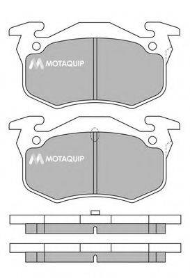 MOTAQUIP LVXL976 Комплект гальмівних колодок, дискове гальмо