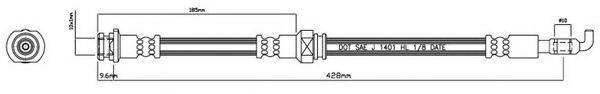 MOTAQUIP VBH755 Гальмівний шланг