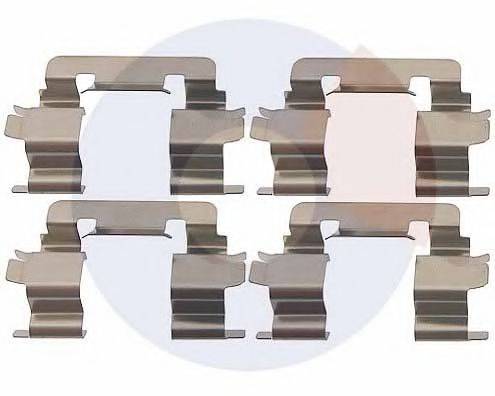 CARRAB BRAKE PARTS 2301 Комплектуючі, колодки дискового гальма