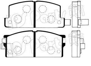 IPS PARTS IBD1900 Комплект гальмівних колодок, дискове гальмо