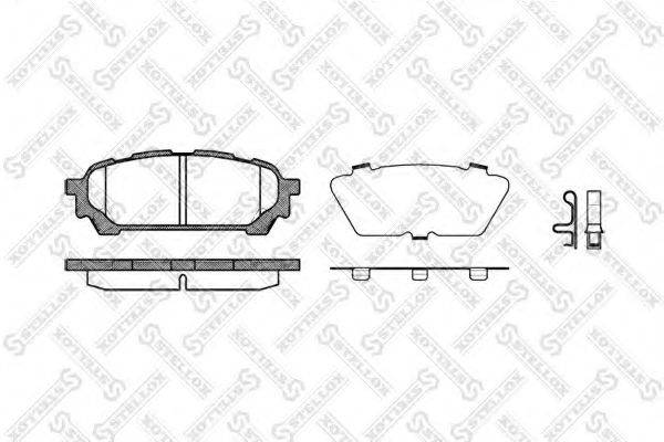 STELLOX 1187001SX Комплект гальмівних колодок, дискове гальмо