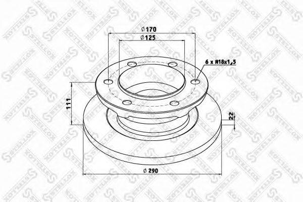 STELLOX 8500700SX гальмівний диск