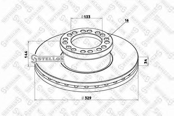 STELLOX 8500754SX гальмівний диск
