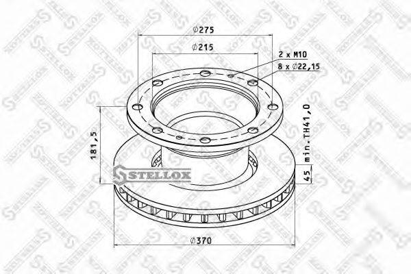 STELLOX 8500782SX гальмівний диск