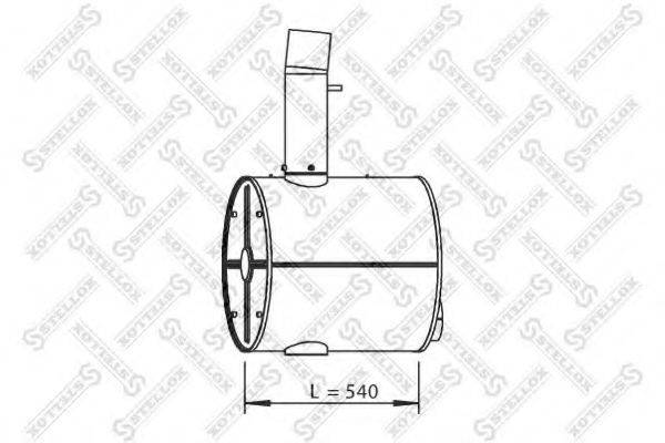 STELLOX 8203085SX Середній/кінцевий глушник ОГ