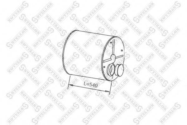STELLOX 8203094SX Середній/кінцевий глушник ОГ