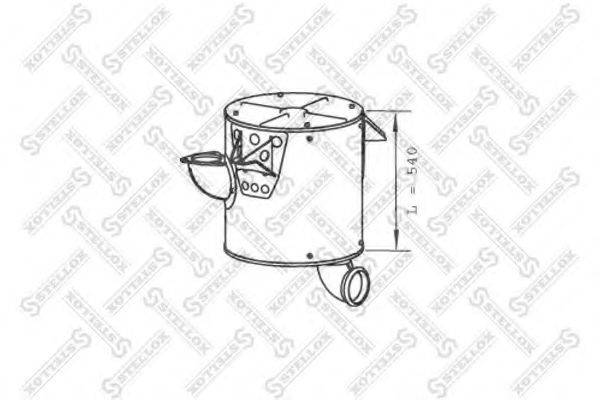 STELLOX 8203107SX Середній/кінцевий глушник ОГ