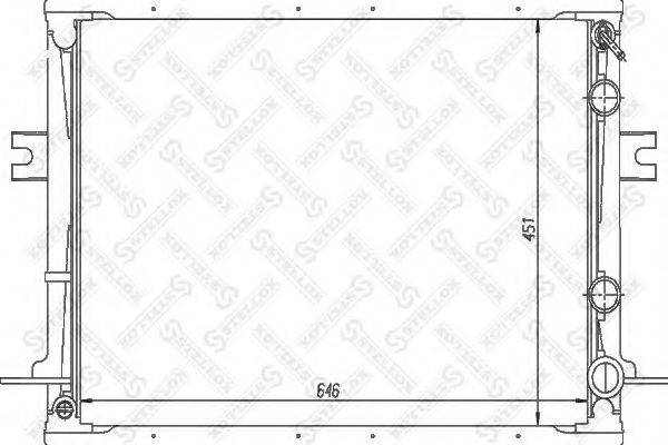 STELLOX 1025827SX Радіатор, охолодження двигуна
