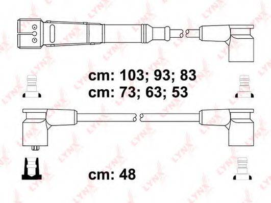 LYNXAUTO SPC5303 Комплект дротів запалювання