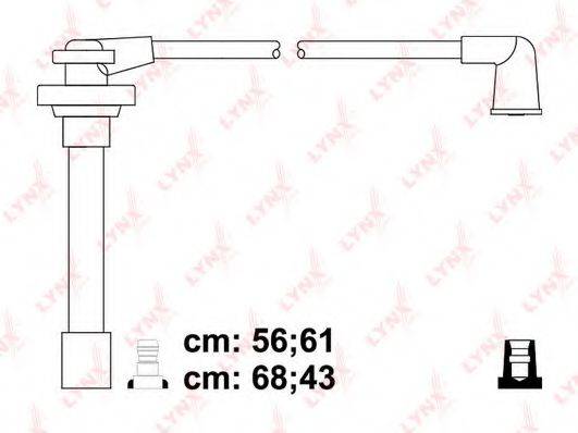 LYNXAUTO SPC5727 Комплект дротів запалювання