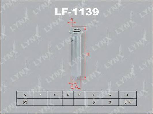 LYNXAUTO LF1139 Паливний фільтр