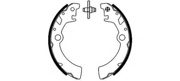 HELLA PAGID 8DB355001911 Комплект гальмівних колодок