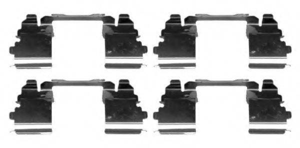 HELLA PAGID 8DZ355205401 Комплектуючі, колодки дискового гальма