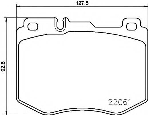 HELLA PAGID 8DB355021671 Комплект гальмівних колодок, дискове гальмо