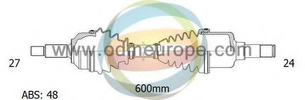 ODM-MULTIPARTS 18341011 Приводний вал