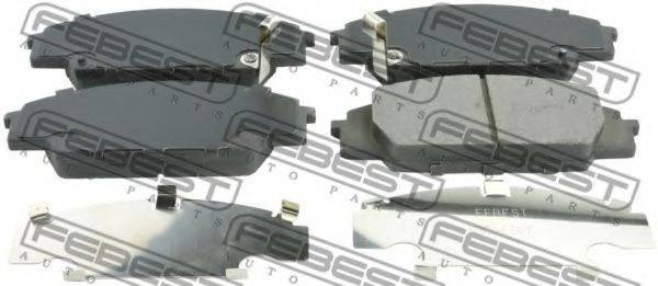 FEBEST 0301FD2F Комплект гальмівних колодок, дискове гальмо