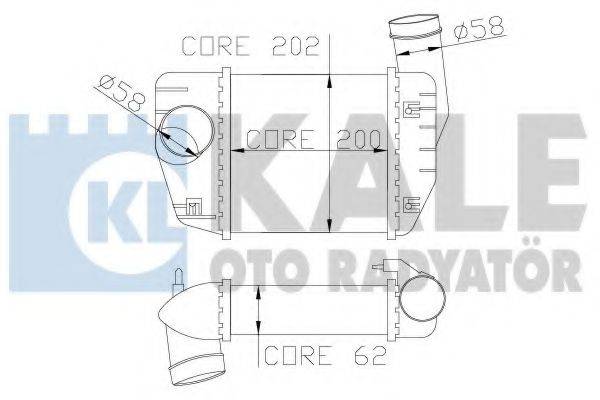 KALE OTO RADYATOR 342200 Інтеркулер