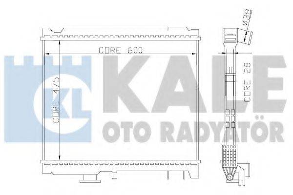 KALE OTO RADYATOR 358700 Радіатор, охолодження двигуна