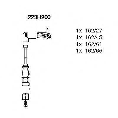 BREMI 223H200 Комплект дротів запалювання