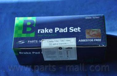 PARTS-MALL PKAE04 Комплект гальмівних колодок, дискове гальмо