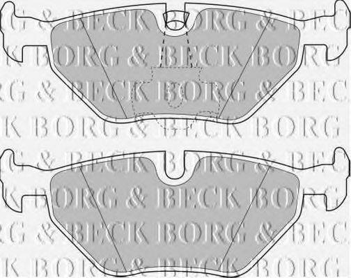 BORG & BECK BBP1591 Комплект гальмівних колодок, дискове гальмо