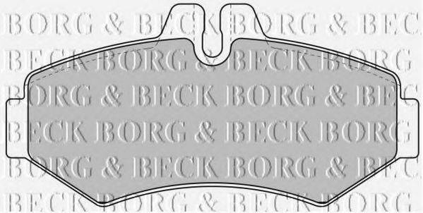 BORG & BECK BBP1667 Комплект гальмівних колодок, дискове гальмо