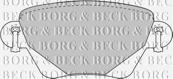 BORG & BECK BBP1707 Комплект гальмівних колодок, дискове гальмо