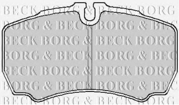 BORG & BECK BBP1863 Комплект гальмівних колодок, дискове гальмо