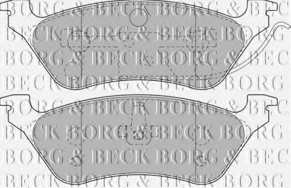 BORG & BECK BBP1889 Комплект гальмівних колодок, дискове гальмо