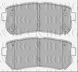 BORG & BECK BBP2425 Комплект гальмівних колодок, дискове гальмо