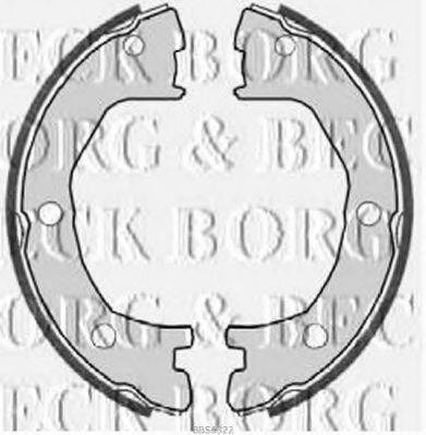 BORG & BECK BBS6322 Комплект гальмівних колодок