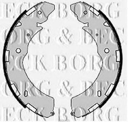 BORG & BECK BBS6435 Комплект гальмівних колодок