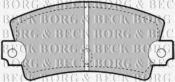 BORG & BECK BBP1247 Комплект гальмівних колодок, дискове гальмо