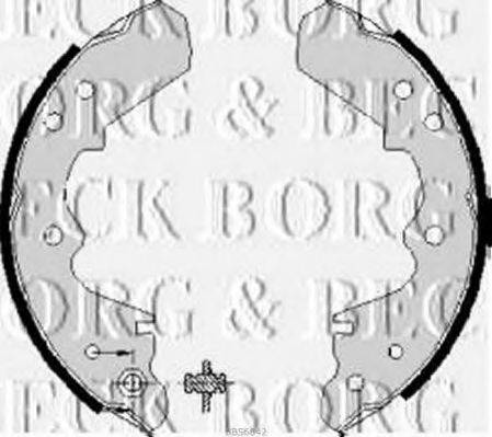 BORG & BECK BBS6042 Комплект гальмівних колодок