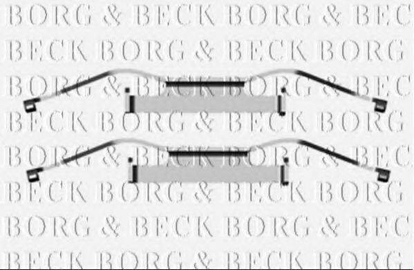 BORG & BECK BBK1280 Комплектуючі, колодки дискового гальма
