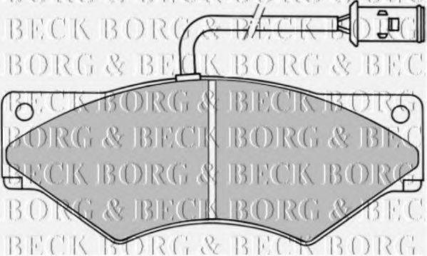 BORG & BECK BBP1357 Комплект гальмівних колодок, дискове гальмо