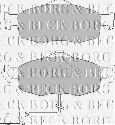 BORG & BECK BBP1408 Комплект гальмівних колодок, дискове гальмо